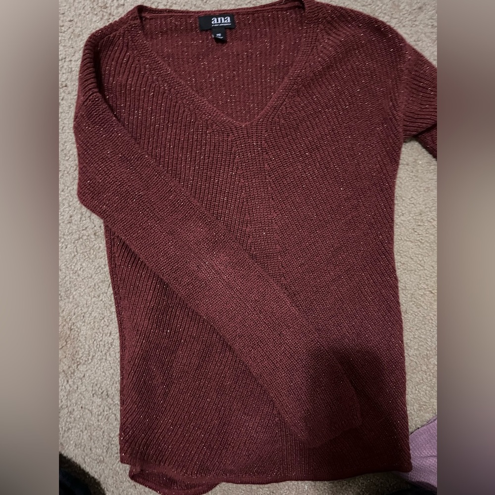 Maroon glittery sweater (perfect for christmas season)!!